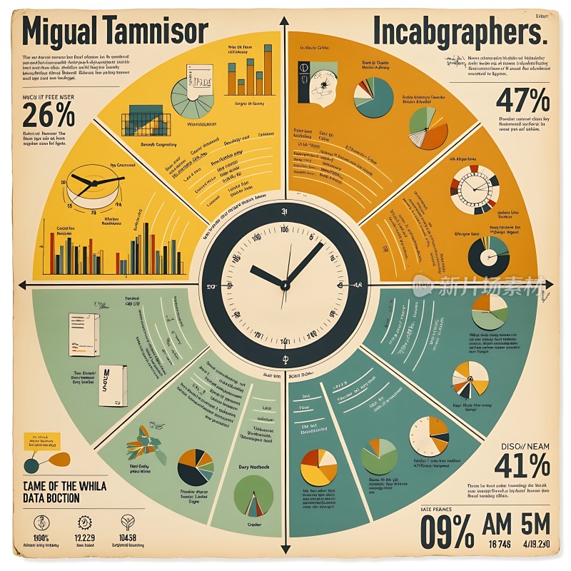 米格尔·塔莫里斯信息图表时间与数据的交织