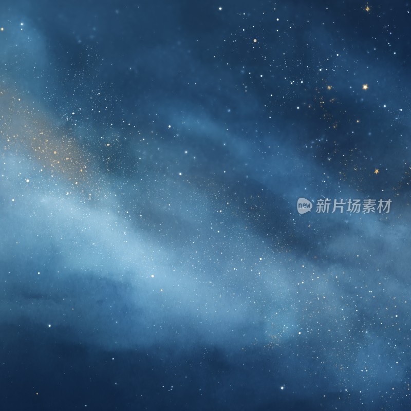 梦幻星空插画背景