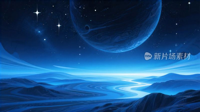 梦幻宇宙星空插画