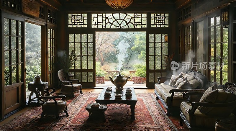 古风茶室雅致静好