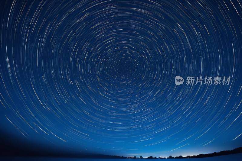 田野上方天空中星迹的图像高清背景图片