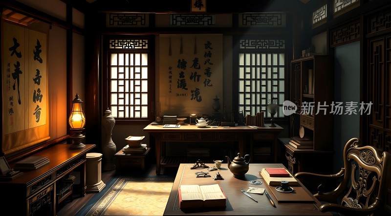 古风书房雅致静好