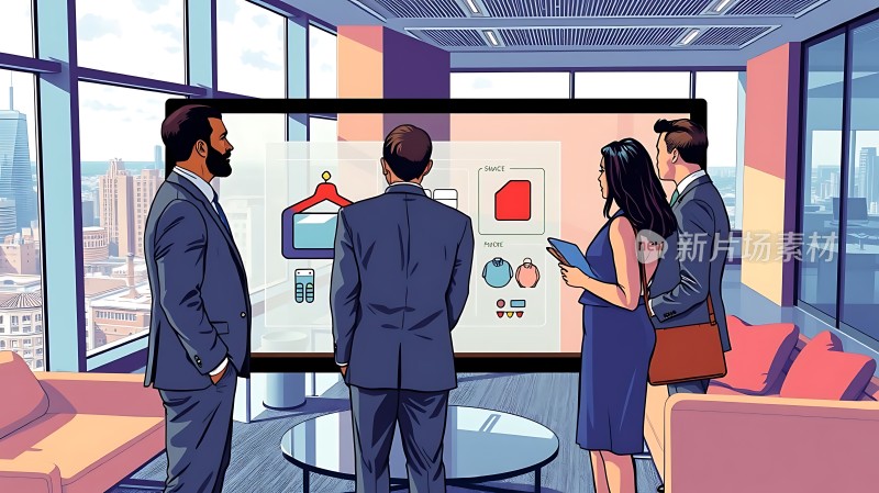 商务会议讨论项目计划