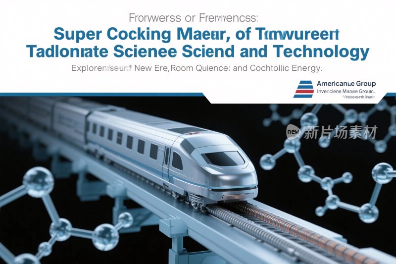 高速列车科技分子插画