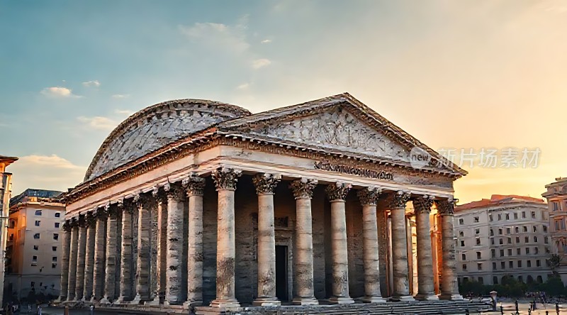 罗马万神殿日落美景