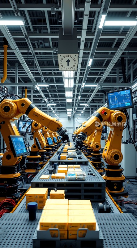工业机器人生产线高效运作