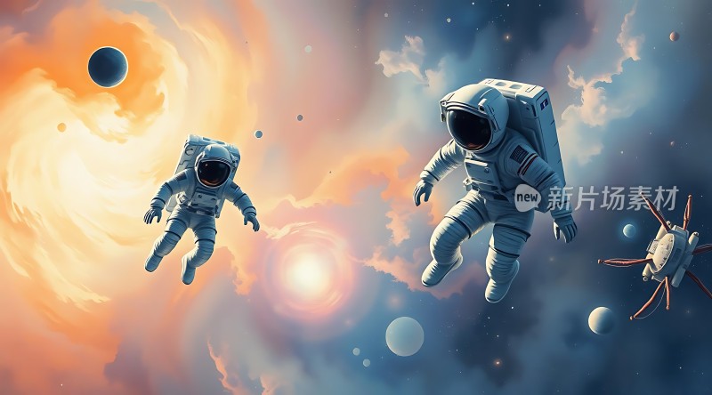 宇航员探索宇宙之旅