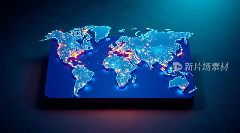 全球网络连接图