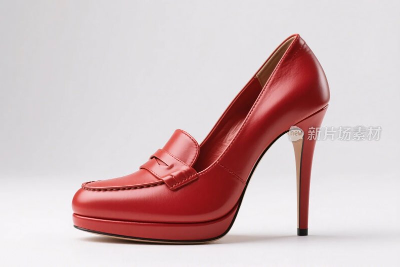 红色高跟女鞋展示
