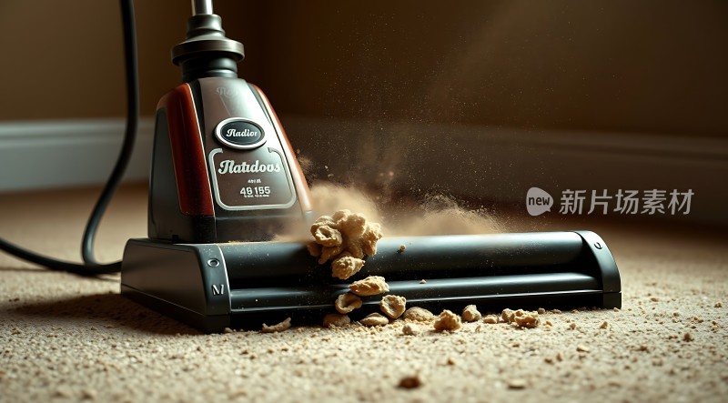 吸尘器高效清洁地毯焕然一新！