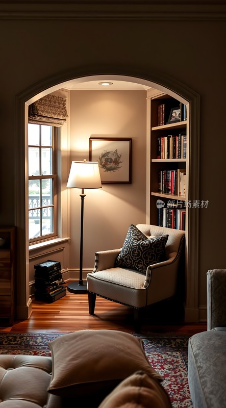 温馨角落舒适阅读时光