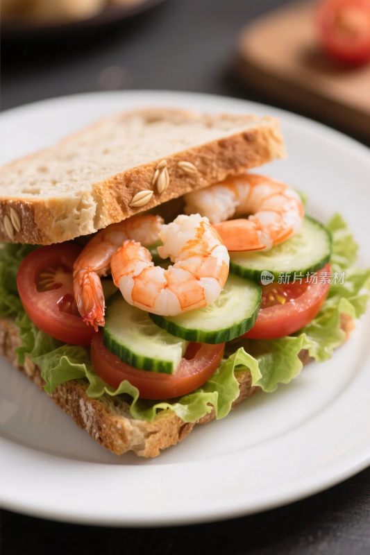 美味三明治食物摄影