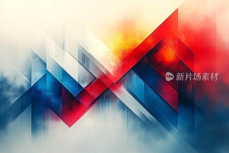 几何色彩抽象背景图