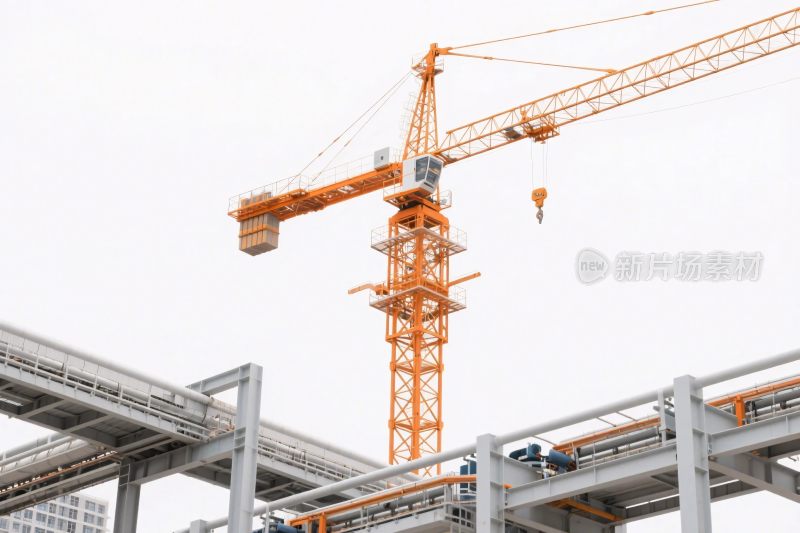 建筑施工塔吊场景