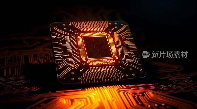 新片场素材芯片科技感