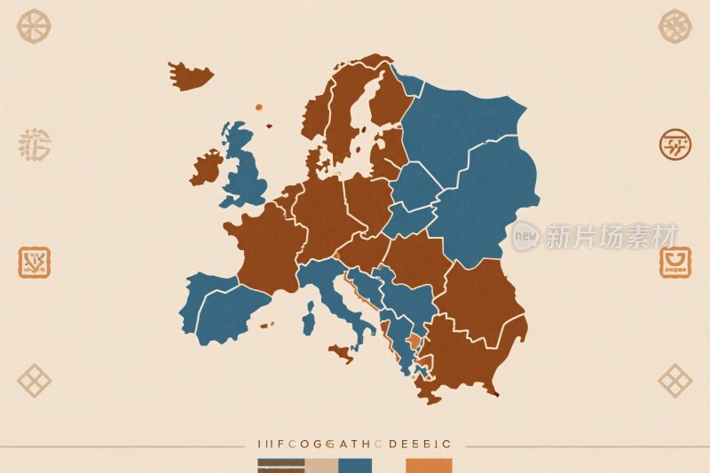 欧洲地区划分地图