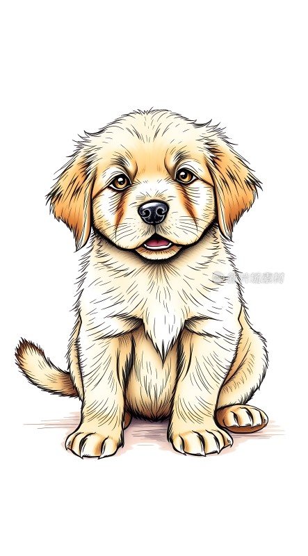 金毛小狗萌宠可爱