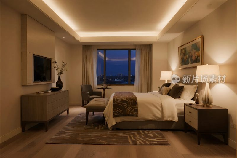 酒店客房室内场景