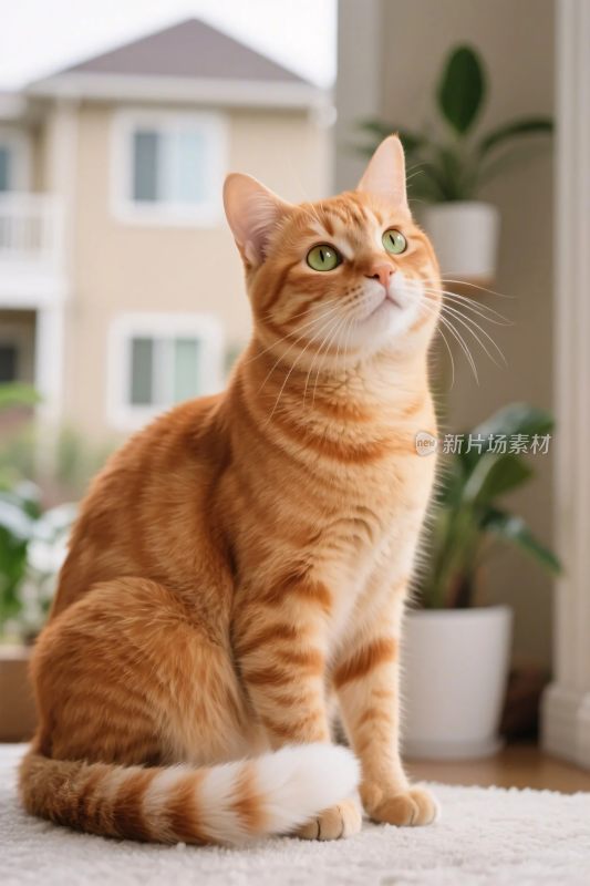 橘猫室内特写