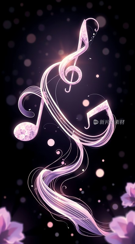 紫色音符旋律