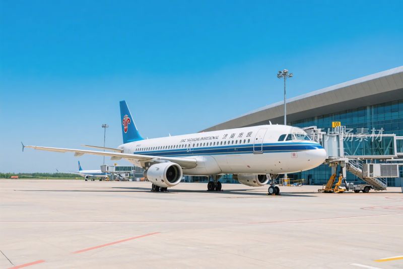 机场停机飞机场景