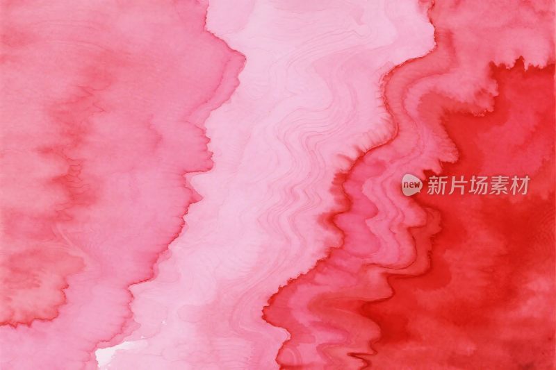 粉色水彩背景画