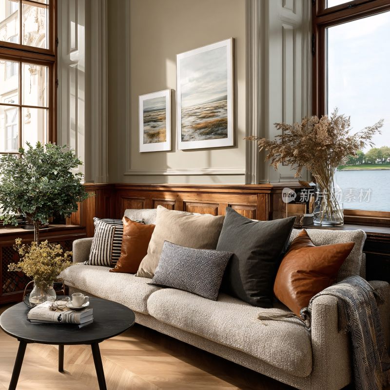 温馨舒适的室内客厅场景