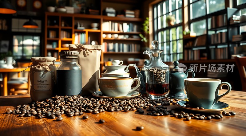 阳光下的咖啡时光