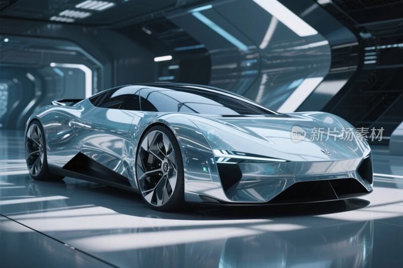未来科技流线型跑车