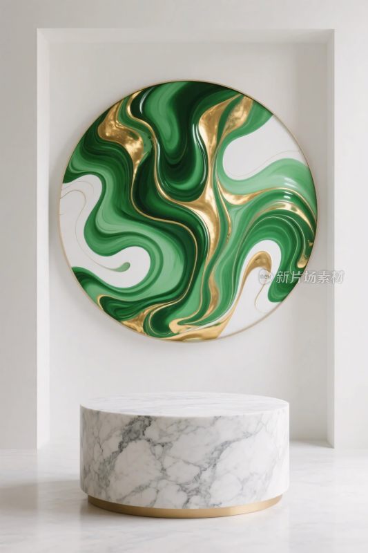 现代艺术圆形装饰摆件