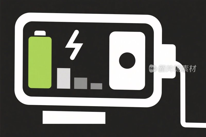 充电界面插画