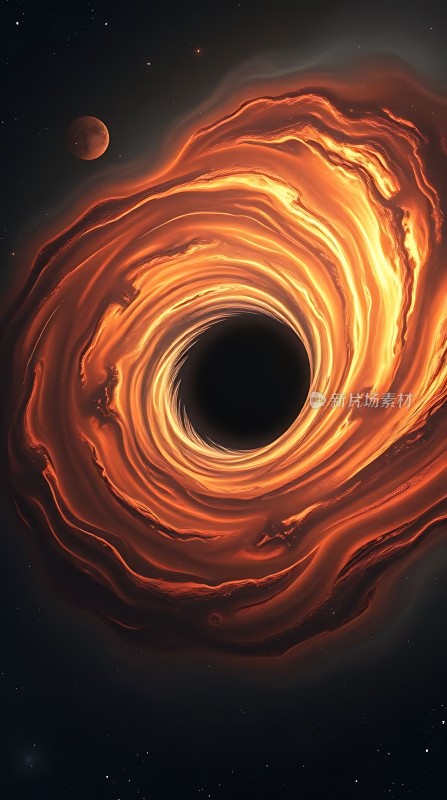 宇宙黑洞吞噬星辰