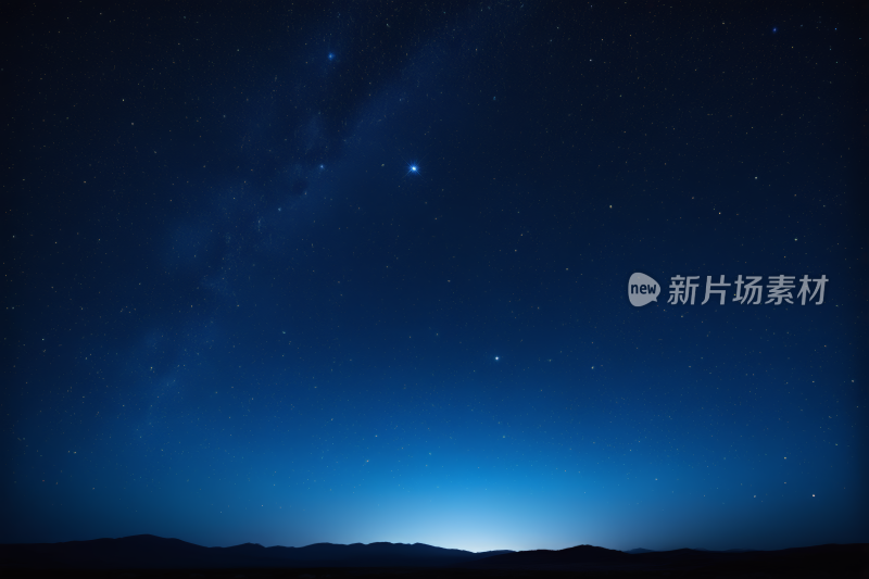 星空有几颗星星和几朵云高清背景纹理图片