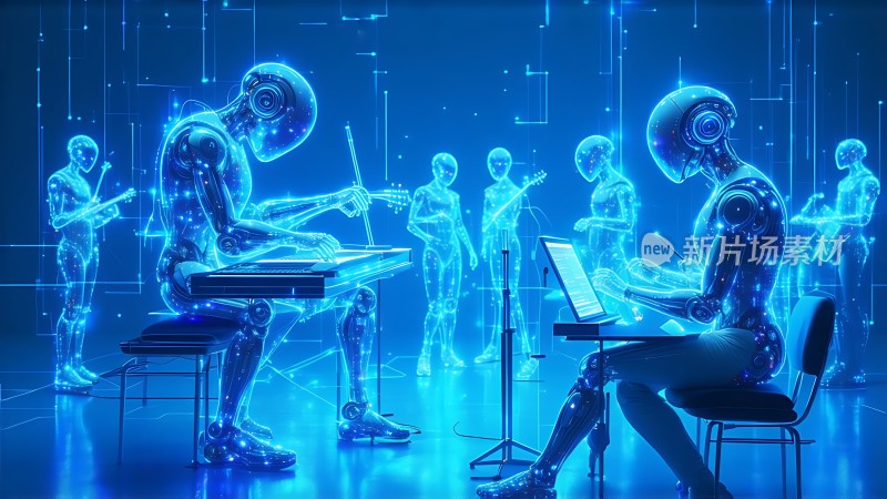 机器人乐队演奏音乐会