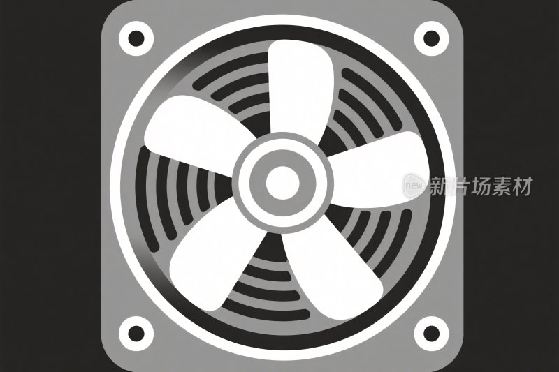电风扇图标插画