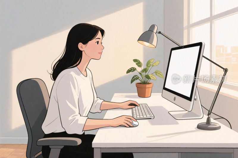 办公场景插画