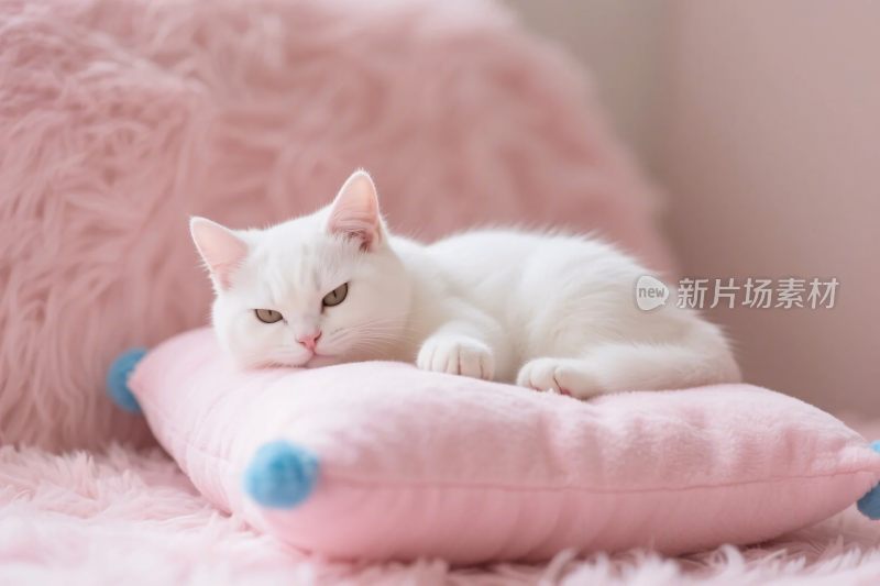 白猫卧粉垫