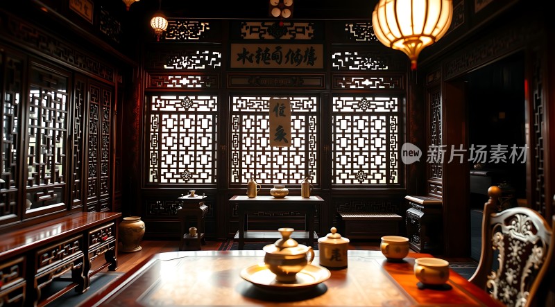 古色古香茶室雅集