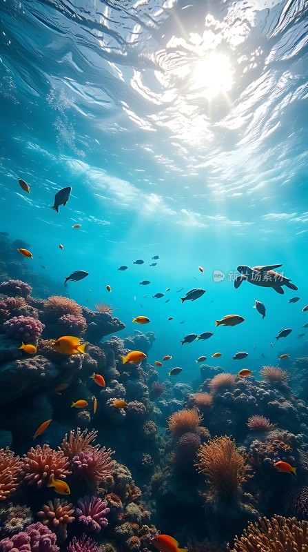 阳光下的海底世界