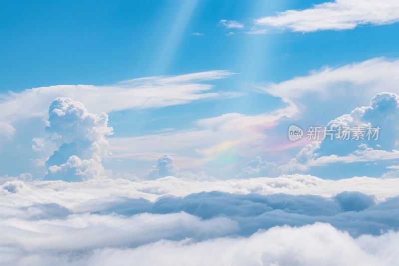 蓝天白云风景图