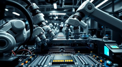 智能机器人生产线高效运作 智能机器人生产线高效运作