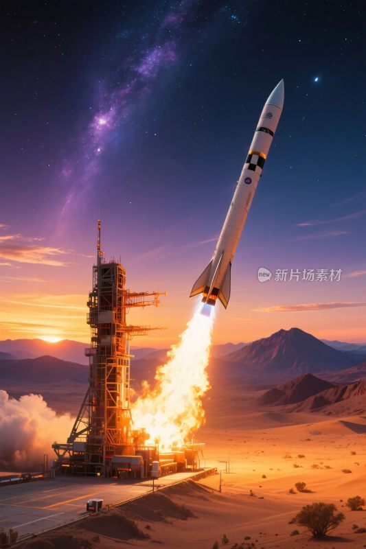 火箭发射升空场景