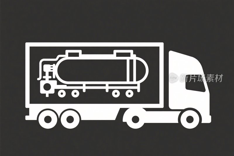 运输卡车矢量图标
