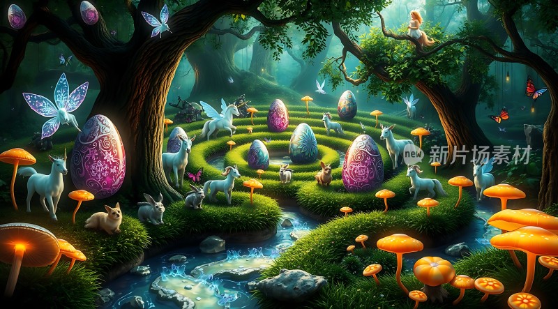 奇幻森林秘境探宝之旅