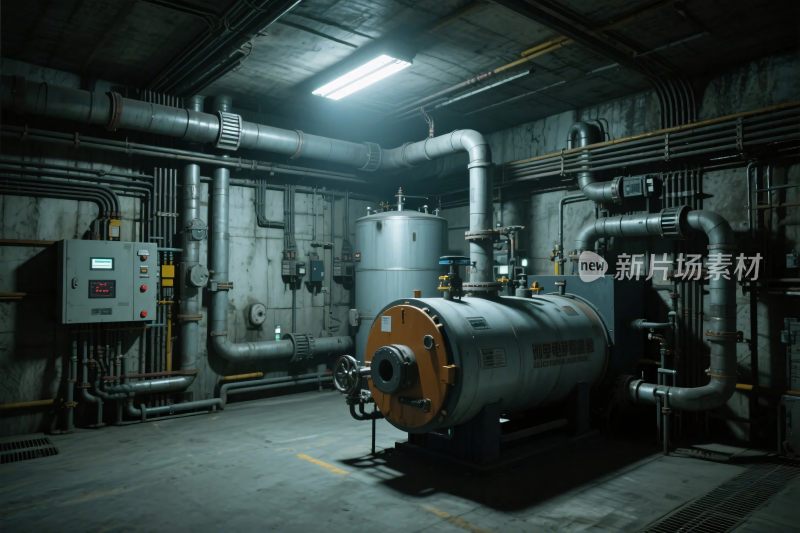 工业厂房管道设备场景