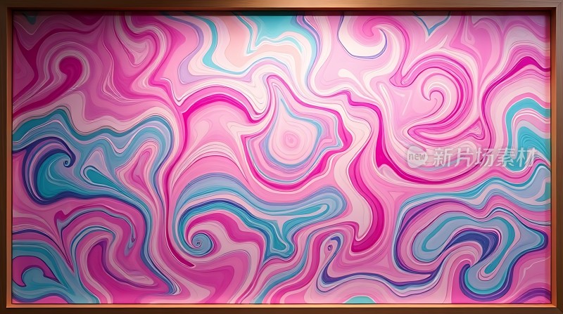 彩色漩涡艺术画