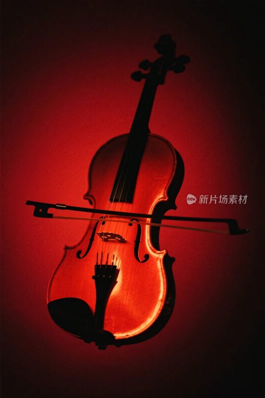 红色光影小提琴