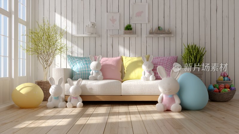 温馨可爱的室内装饰场景