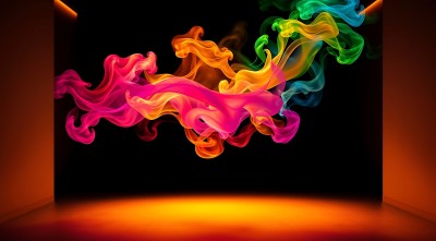 彩色烟雾的艺术展示 彩色烟雾的艺术展示