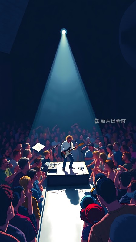 舞台灯光下的音乐盛宴